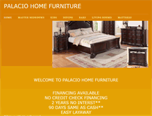 Tablet Screenshot of palaciohomefurniture.com